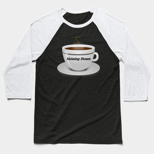 Morning Brown Baseball T-Shirt by De2roiters